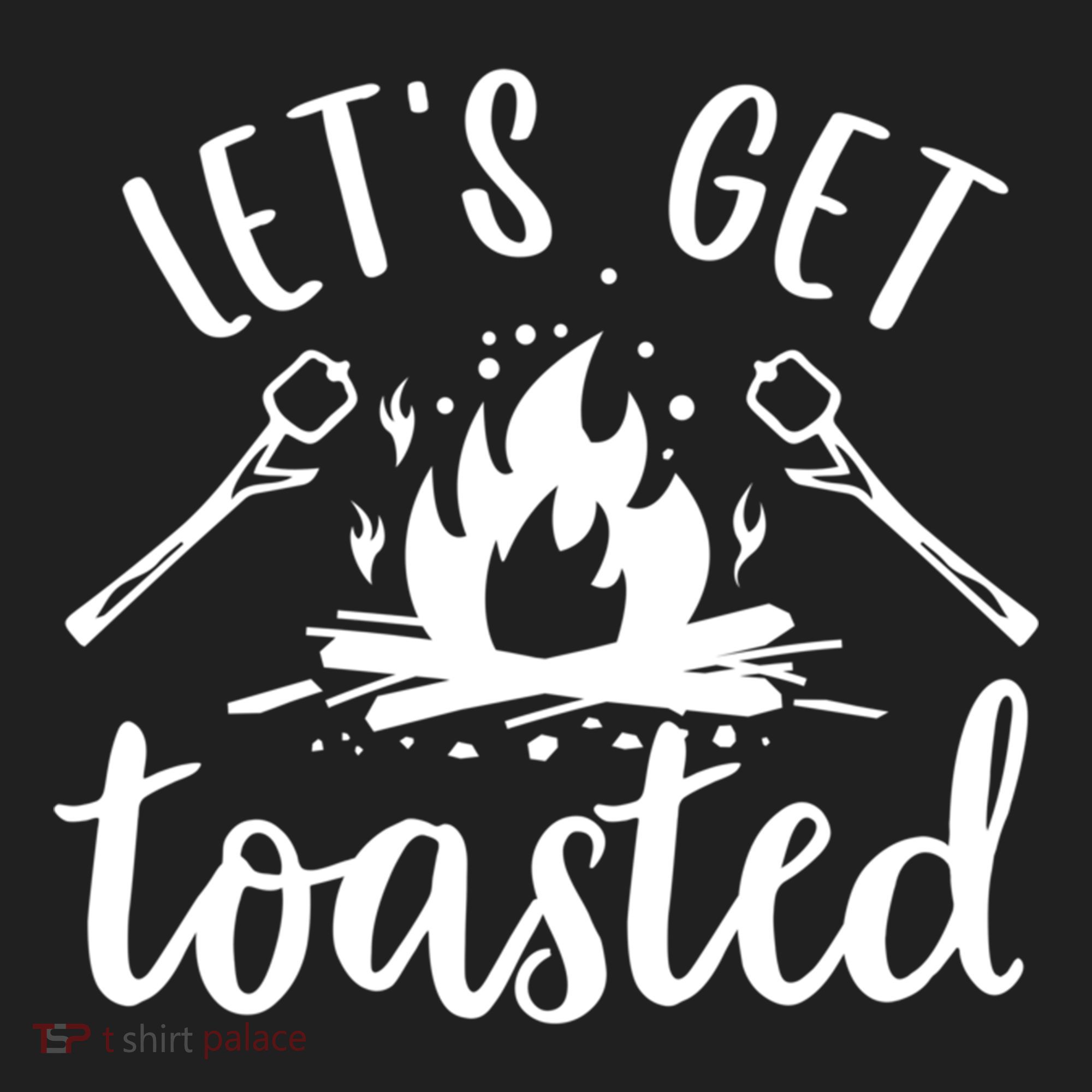 Funny Camping LetS Get Toasted Cool Campers Gift Beanie