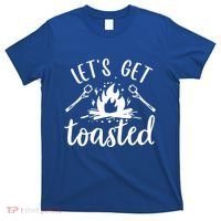 Funny Camping LetS Get Toasted Cool Campers Gift T-Shirt thumb 0