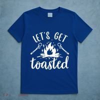 Funny Camping LetS Get Toasted Cool Campers Gift T-Shirt thumb 5
