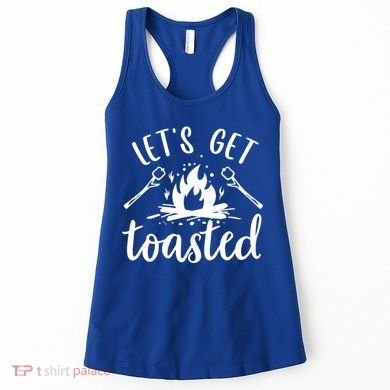 Funny Camping LetS Get Toasted Cool Campers Gift Women's Tank Top