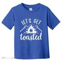 Funny Camping LetS Get Toasted Cool Campers Gift Toddler T-Shirt thumb 0