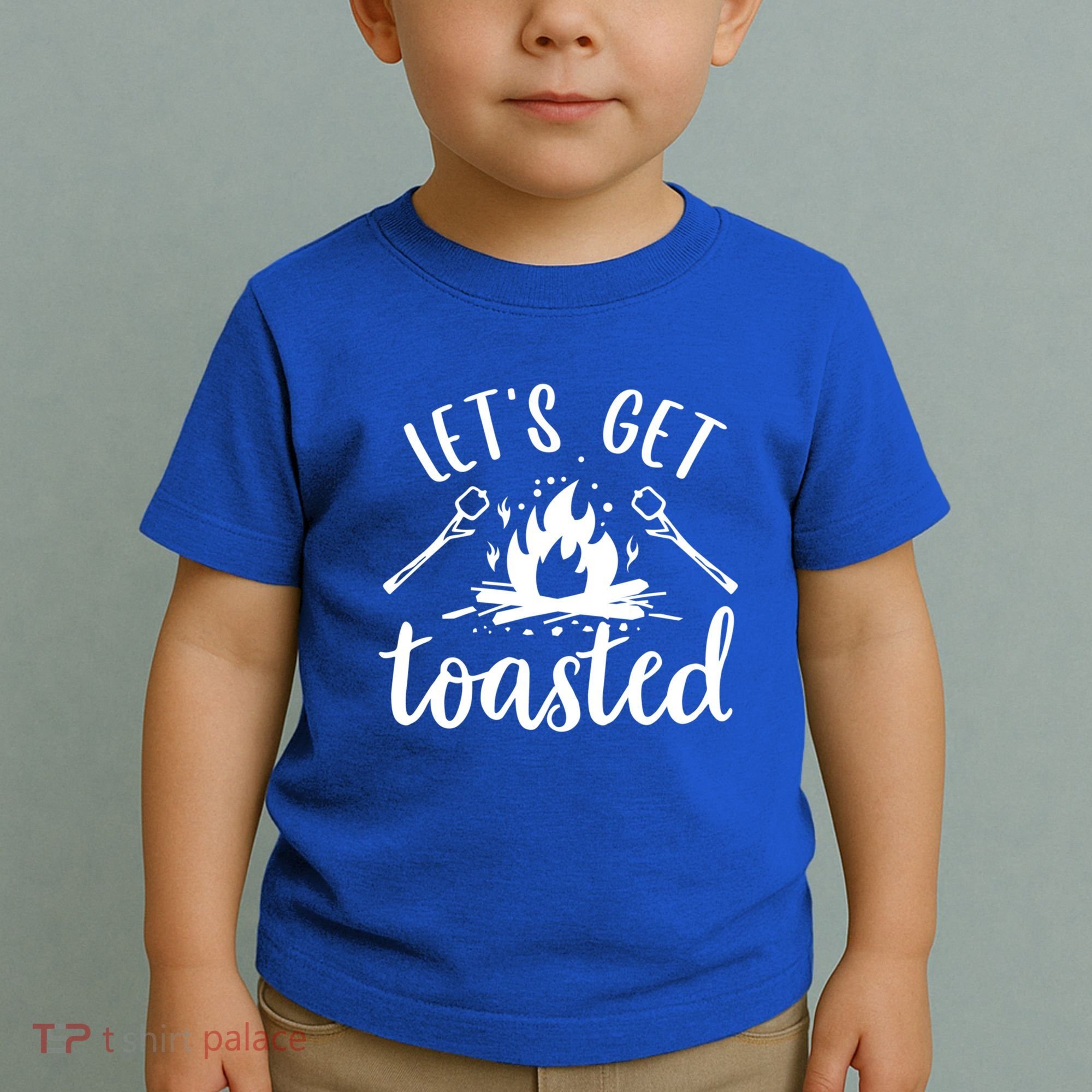 Funny Camping LetS Get Toasted Cool Campers Gift Toddler T-Shirt