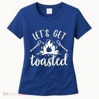 Funny Camping LetS Get Toasted Cool Campers Gift Women's T-Shirt thumb 0