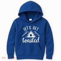 Funny Camping LetS Get Toasted Cool Campers Gift Kids Hoodie thumb 0