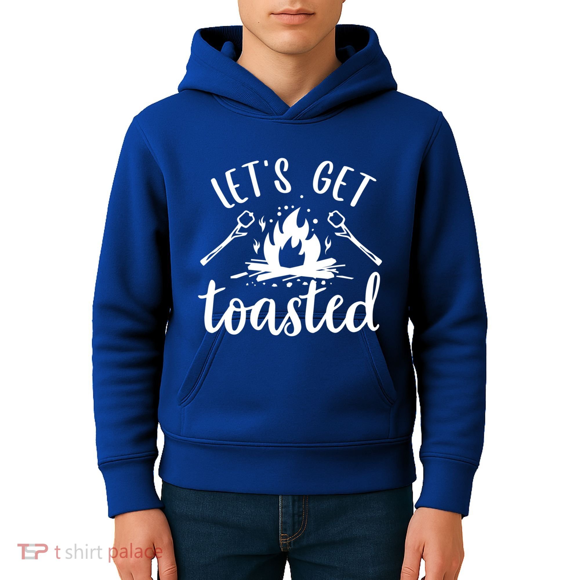 Funny Camping LetS Get Toasted Cool Campers Gift Kids Hoodie
