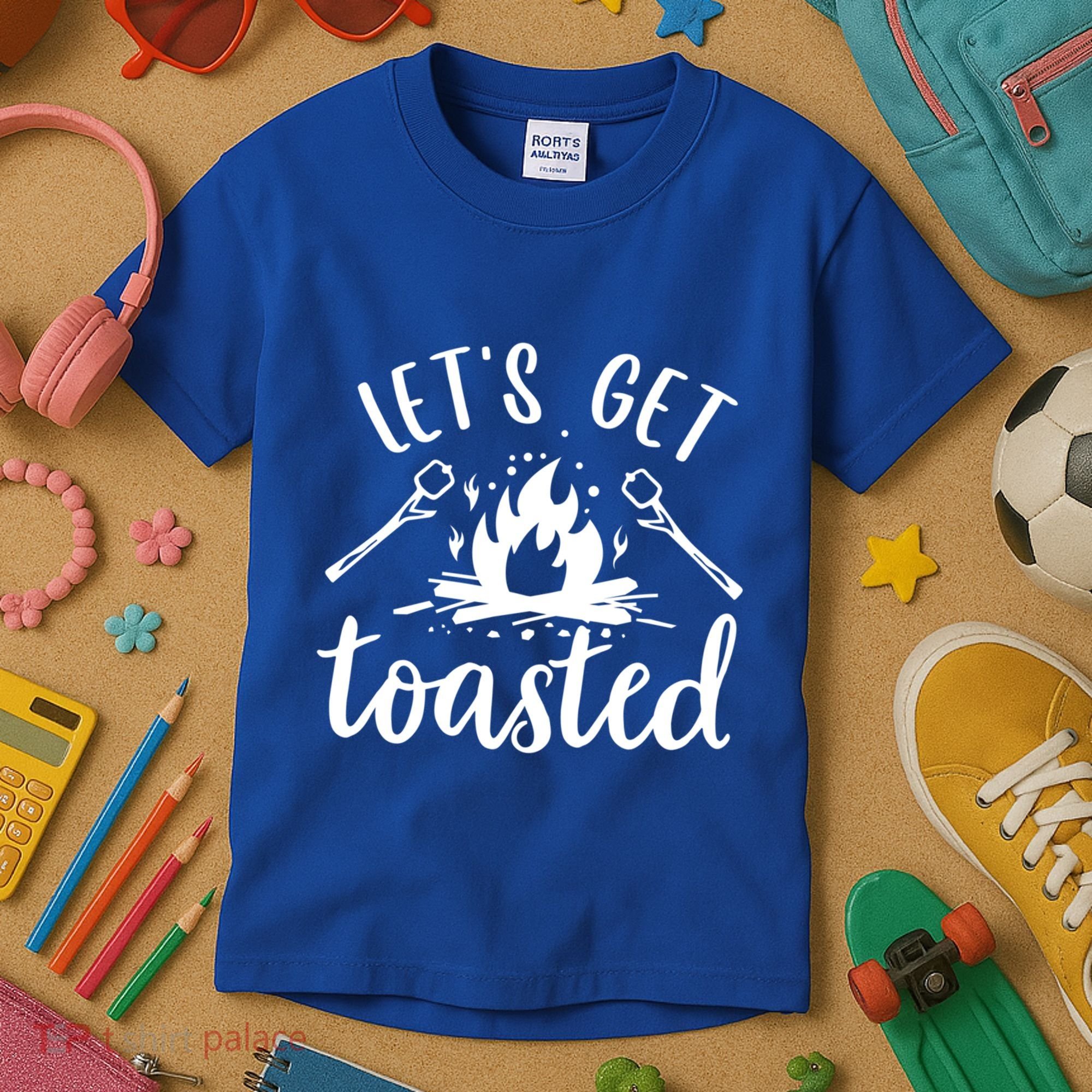 Funny Camping LetS Get Toasted Cool Campers Gift Kids T-Shirt