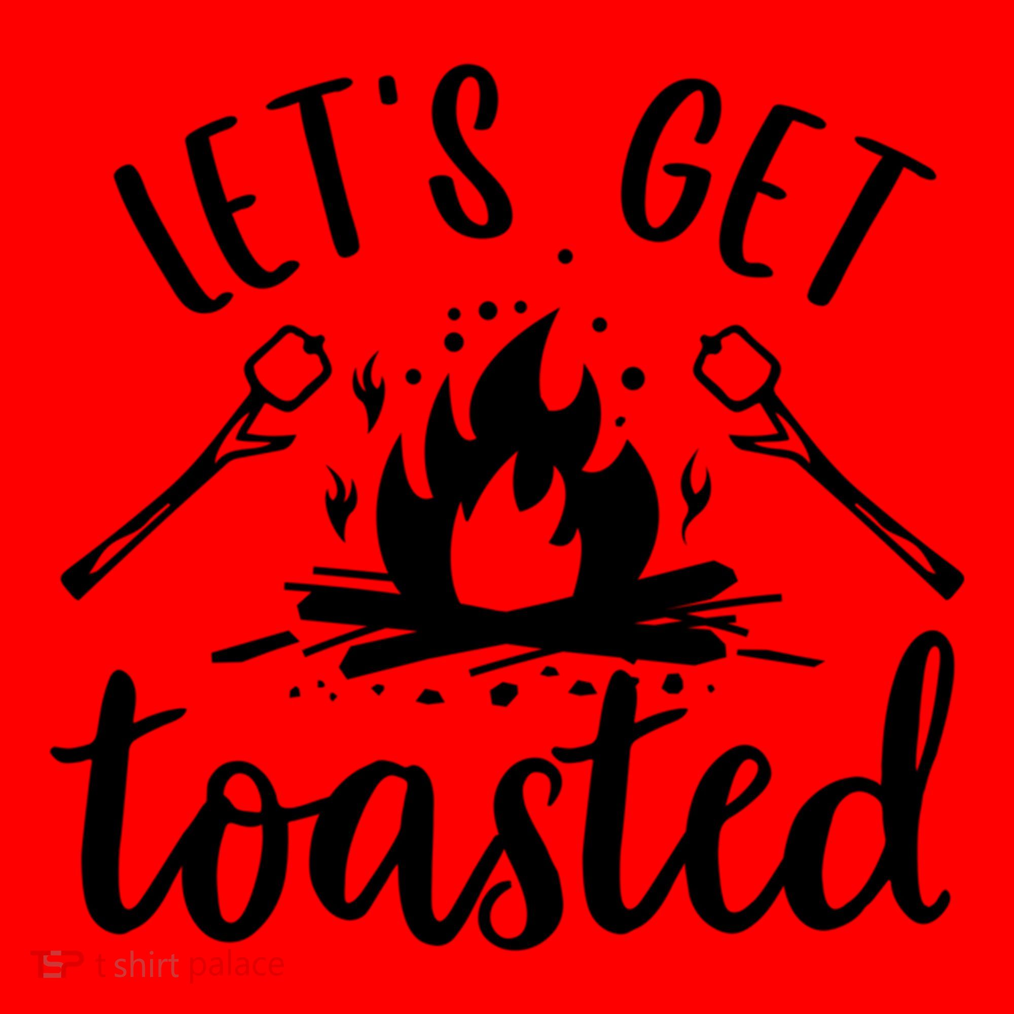 Funny Camping LetS Get Toasted Cool Campers Gift Santa Hat