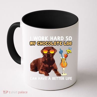 Funny Chocolate Lab Design Chocolate Labrador Lovers Coffee Mug