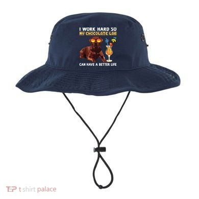 Funny Chocolate Lab Design Chocolate Labrador Lovers Bucket Hat
