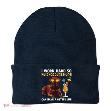 Funny Chocolate Lab Design Chocolate Labrador Lovers Beanie