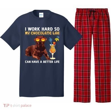 Funny Chocolate Lab Design Chocolate Labrador Lovers Pajama Set
