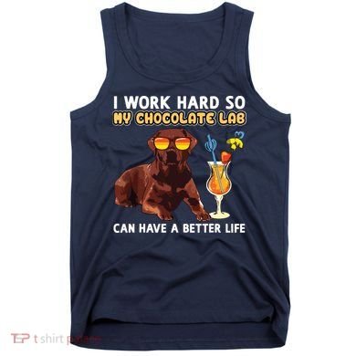 Funny Chocolate Lab Design Chocolate Labrador Lovers Tank Top