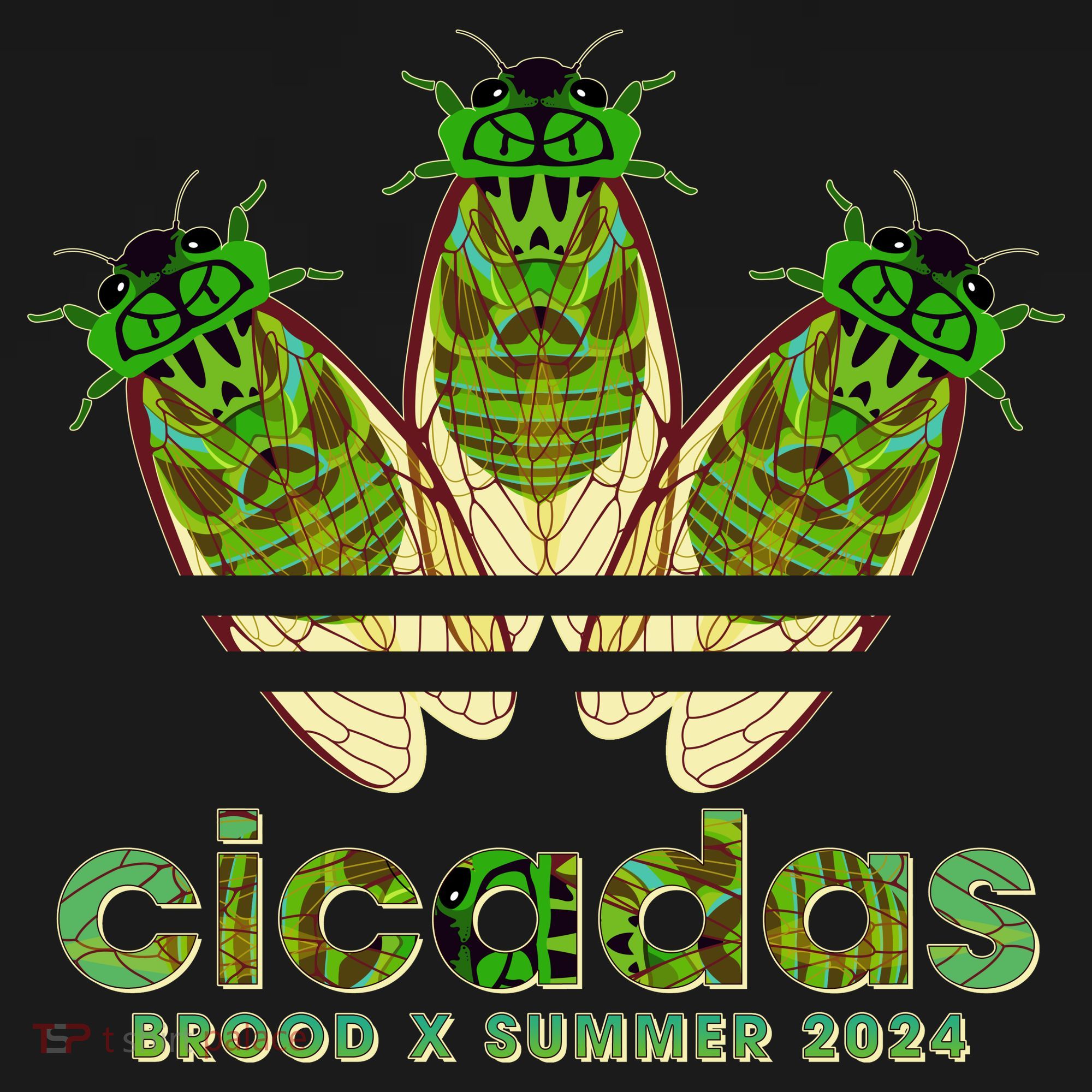 Funny Cicadas Logo Brood X Summer 2024 Apron