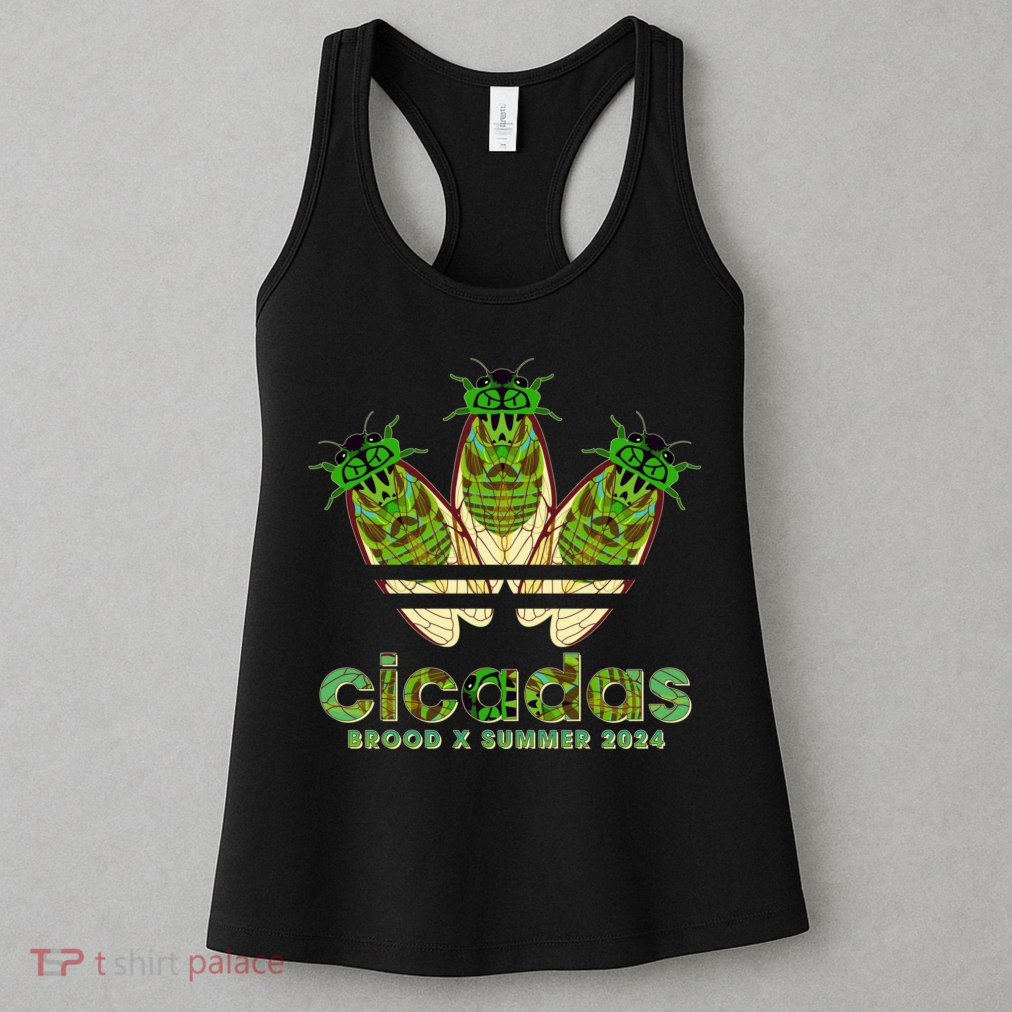 Funny Cicadas Logo Brood X Summer 2024 Women's Tank Top