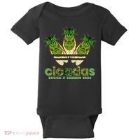 Funny Cicadas Logo Brood X Summer 2024 Baby Bodysuit thumb 0