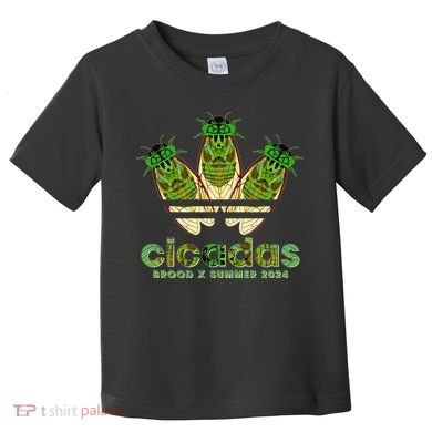 Funny Cicadas Logo Brood X Summer 2024 Toddler T-Shirt