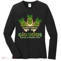 Funny Cicadas Logo Brood X Summer 2024 Women's Long Sleeve Shirt thumb 0
