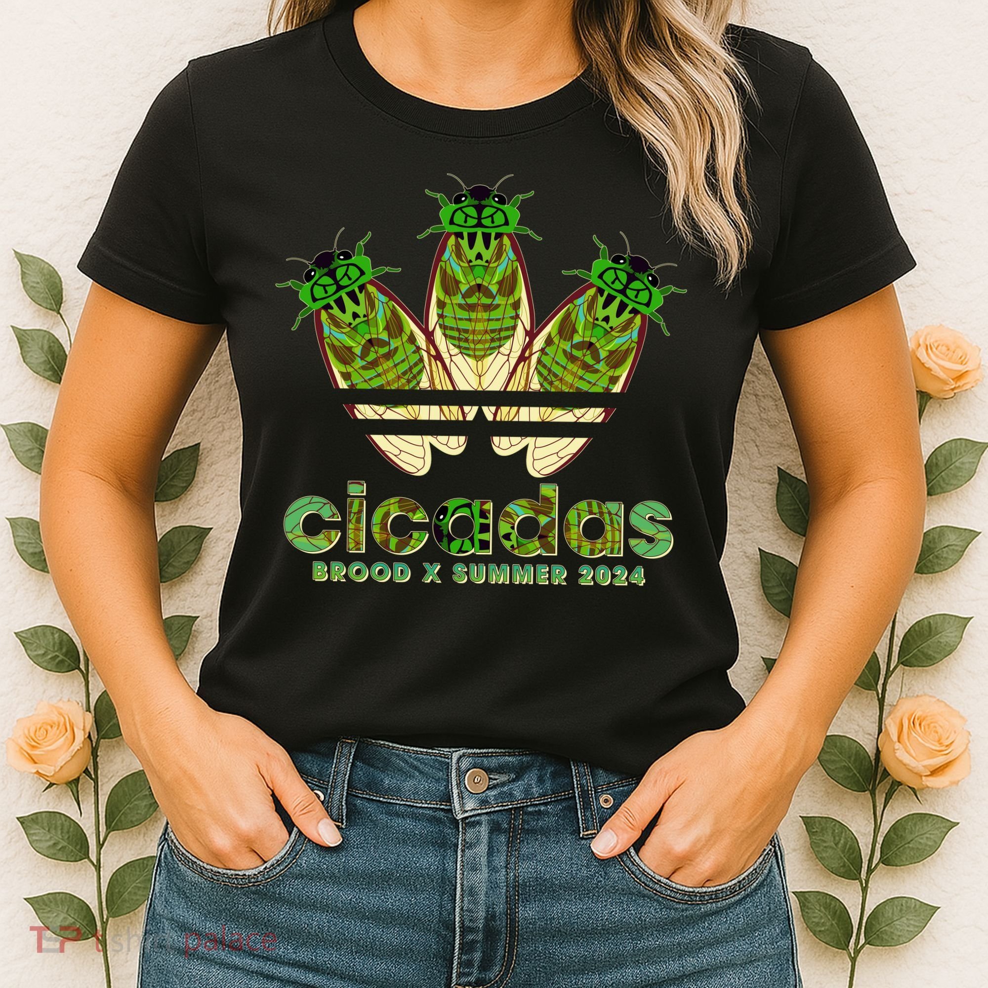 Funny Cicadas Logo Brood X Summer 2024 Women's T-Shirt