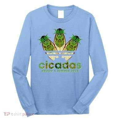 Funny Cicadas Logo Brood X Summer 2024 Long Sleeve Shirt