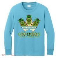 Funny Cicadas Logo Brood X Summer 2024 Kids Long Sleeve Shirt thumb 0