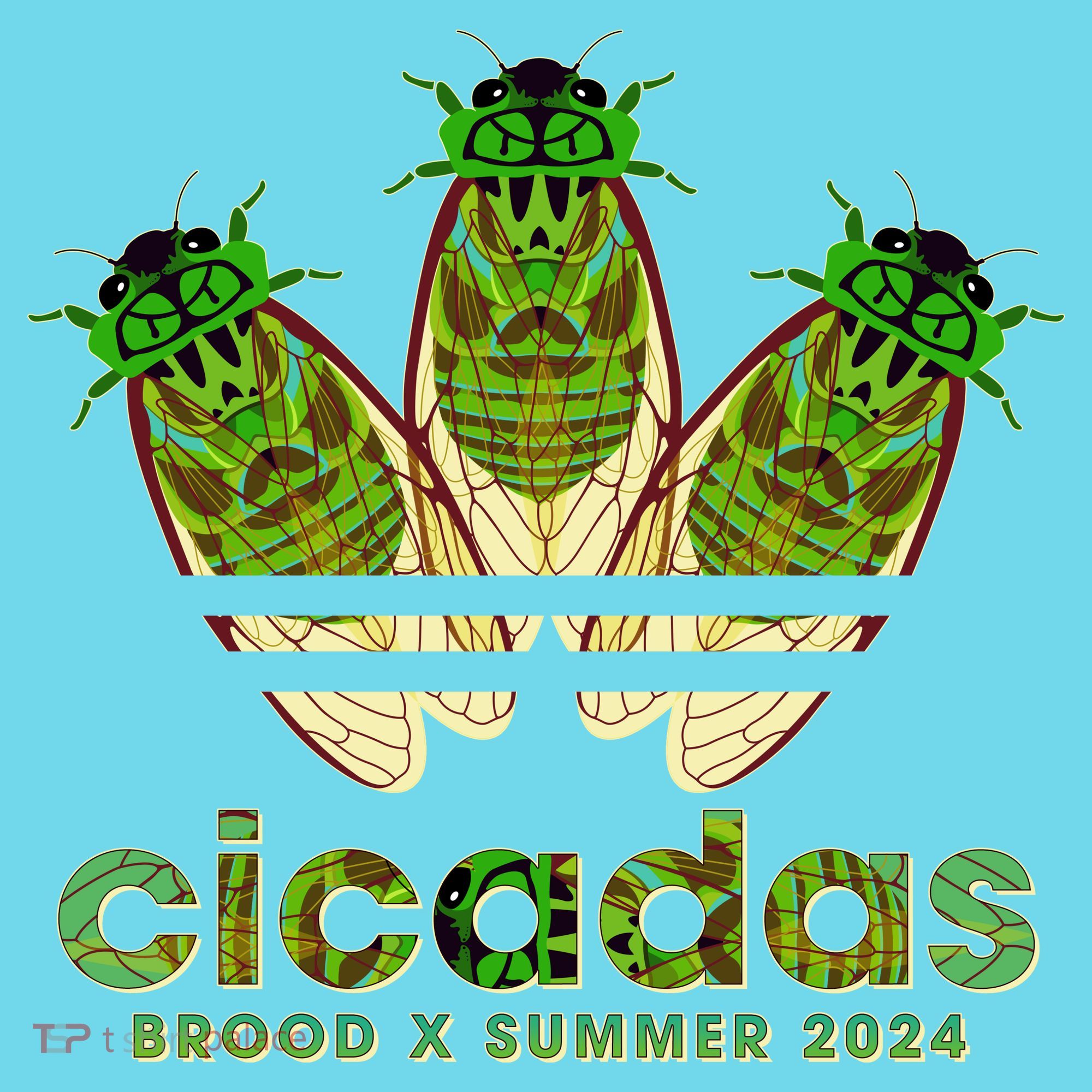 Funny Cicadas Logo Brood X Summer 2024 Kids Long Sleeve Shirt