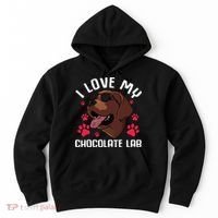 Funny Chocolate Labrador Retriever Gift Men Women Lab Lover Hoodie thumb 0