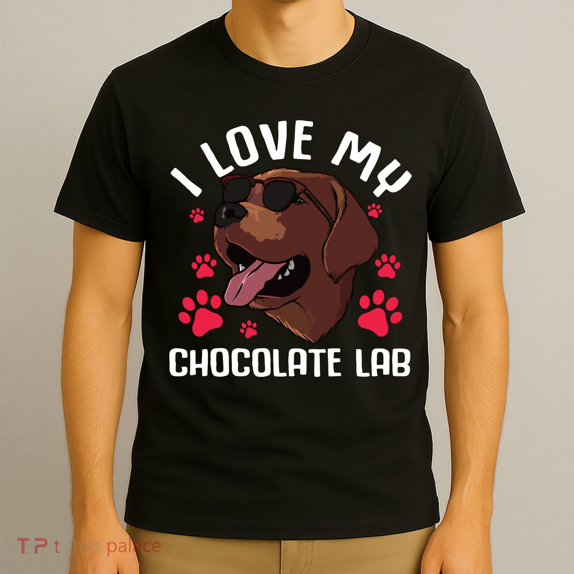 Funny Chocolate Labrador Retriever Gift Men Women Lab Lover T-Shirt