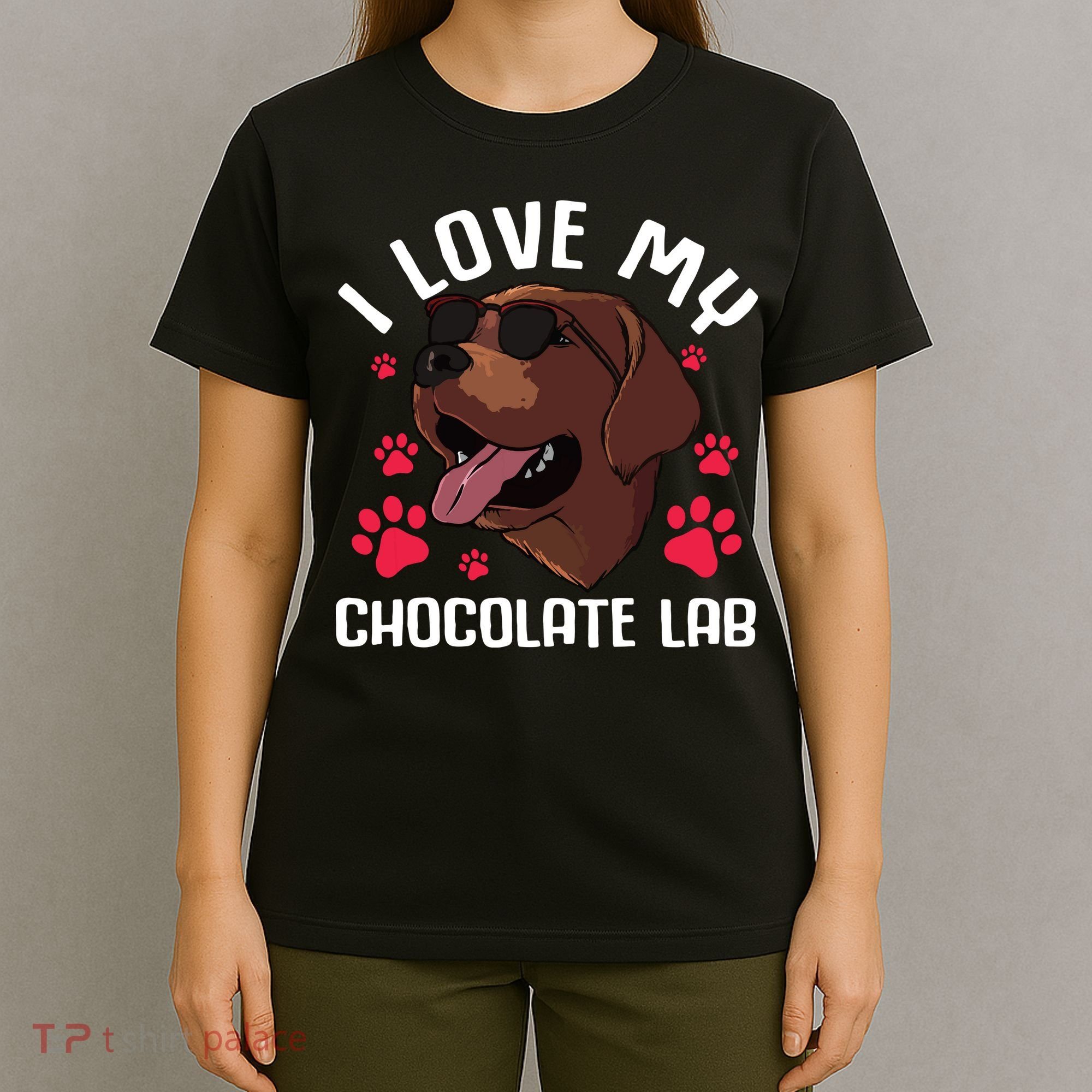 Funny Chocolate Labrador Retriever Gift Men Women Lab Lover T-Shirt