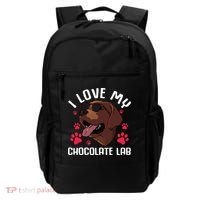 Funny Chocolate Labrador Retriever Gift Men Women Lab Lover Backpack thumb 0