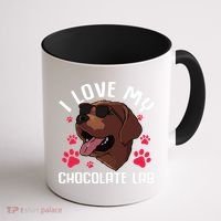 Funny Chocolate Labrador Retriever Gift Men Women Lab Lover Coffee Mug thumb 1