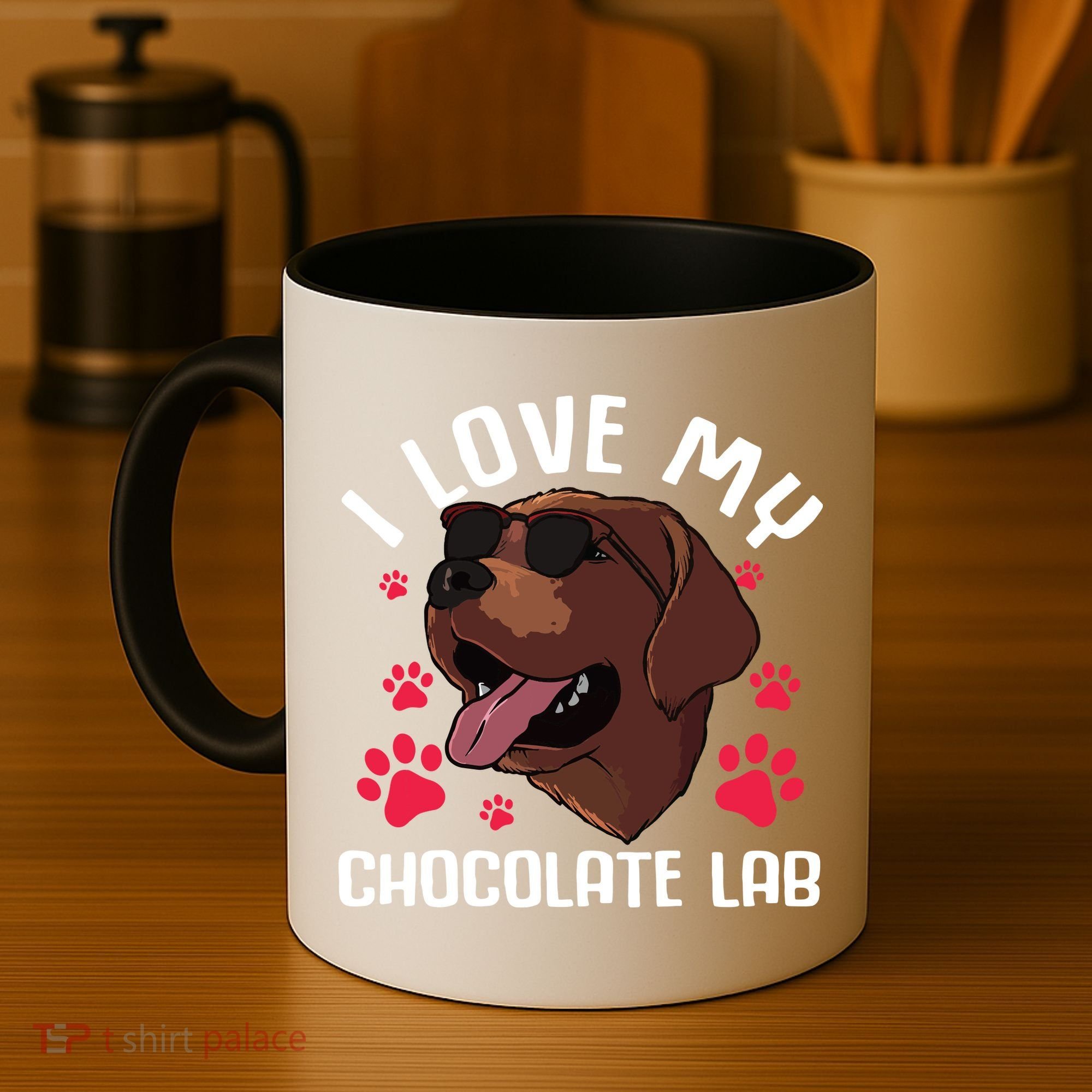 Funny Chocolate Labrador Retriever Gift Men Women Lab Lover Coffee Mug
