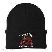 Funny Chocolate Labrador Retriever Gift Men Women Lab Lover Beanie thumb 0