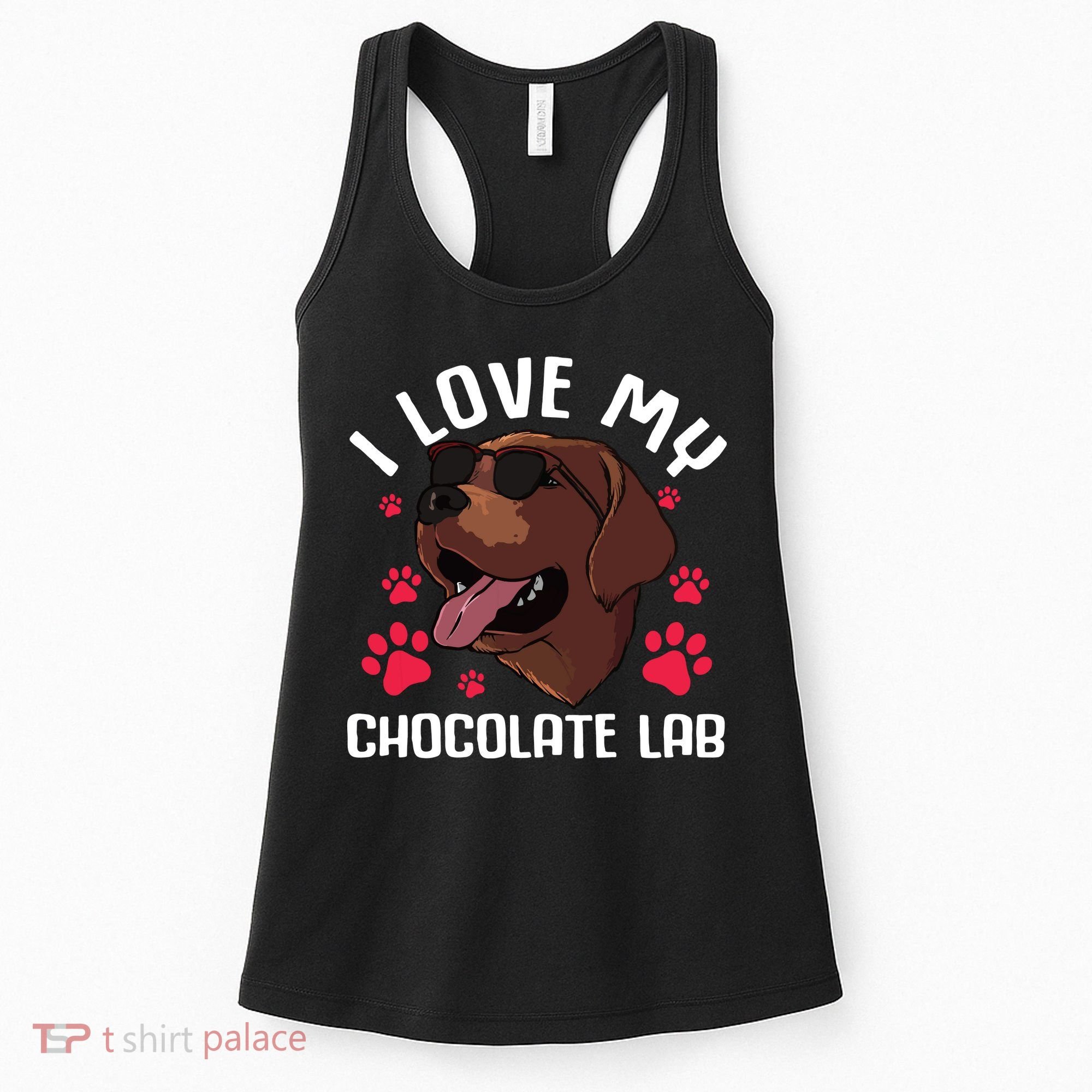 Funny Chocolate Labrador Retriever Gift Men Women Lab Lover Women's Tank Top
