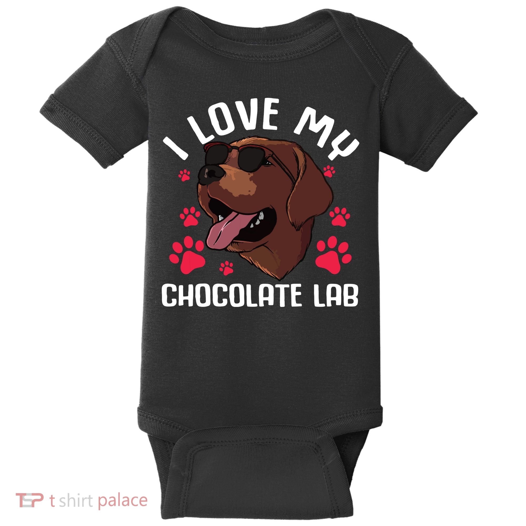Funny Chocolate Labrador Retriever Gift Men Women Lab Lover Baby Bodysuit