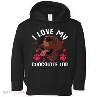 Funny Chocolate Labrador Retriever Gift Men Women Lab Lover Toddler Hoodie thumb 0