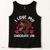 Funny Chocolate Labrador Retriever Gift Men Women Lab Lover Tank Top thumb 2
