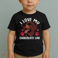 Funny Chocolate Labrador Retriever Gift Men Women Lab Lover Toddler T-Shirt thumb 2