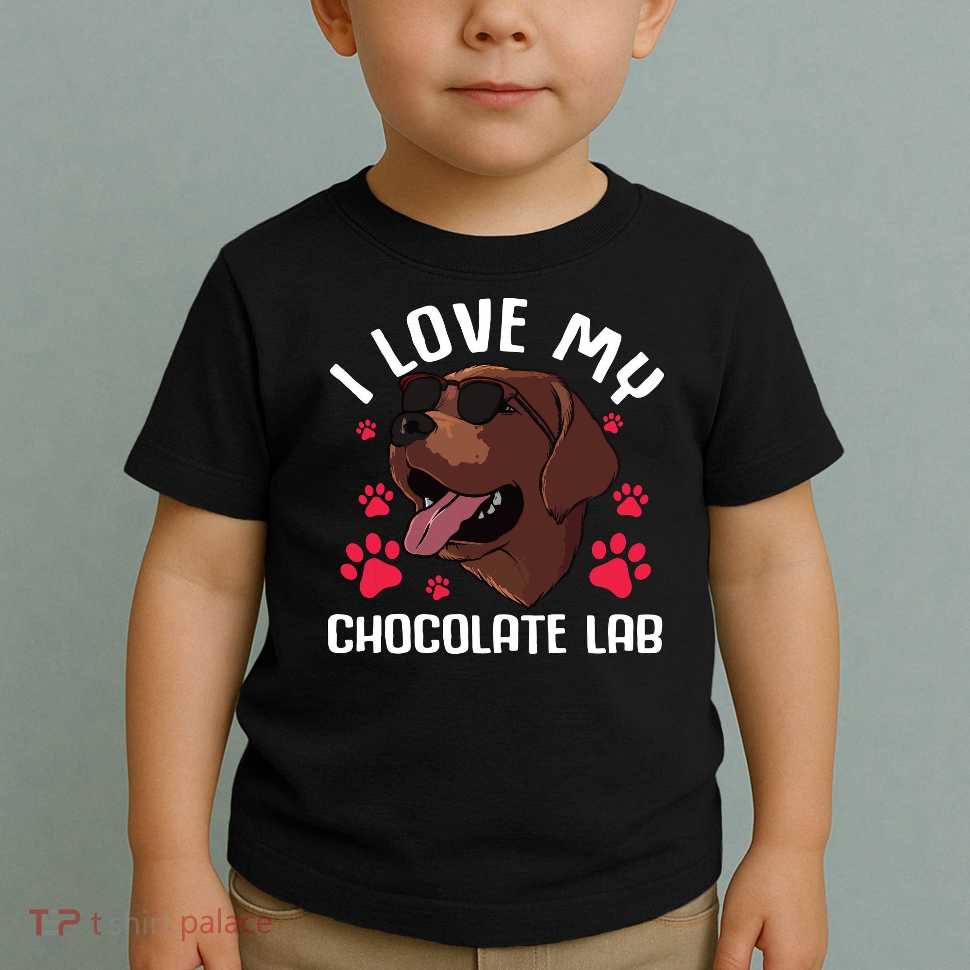 Funny Chocolate Labrador Retriever Gift Men Women Lab Lover Toddler T-Shirt