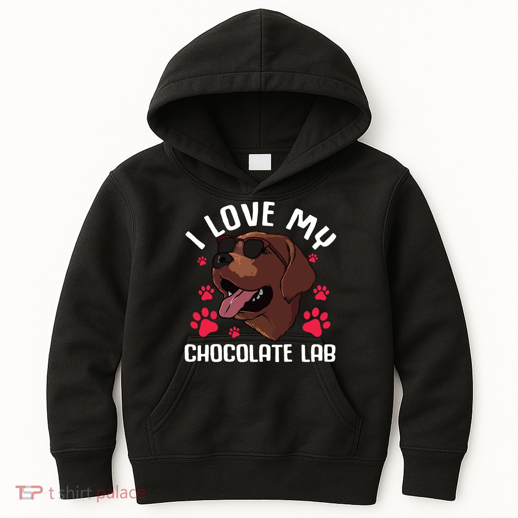 Funny Chocolate Labrador Retriever Gift Men Women Lab Lover Kids Hoodie