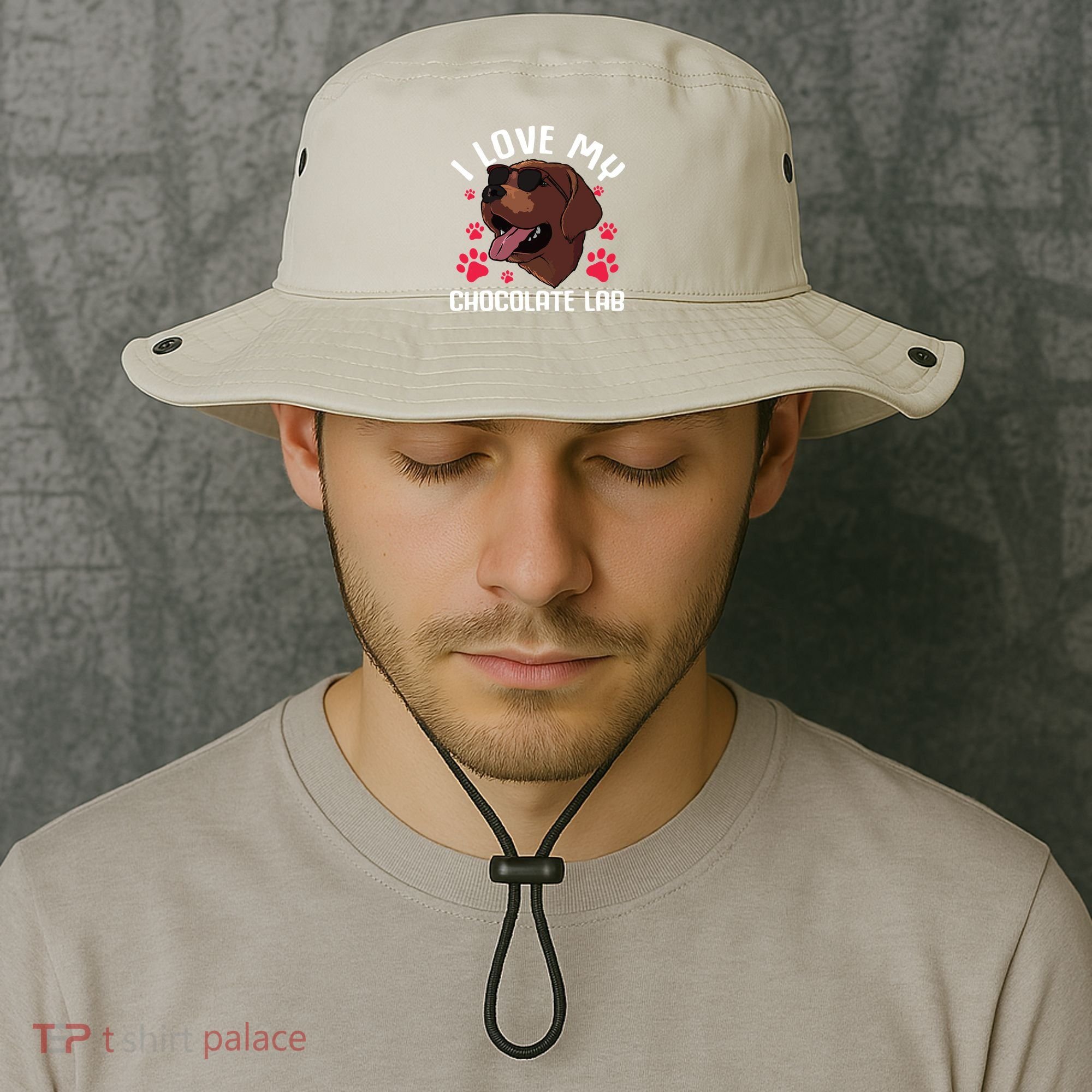 Funny Chocolate Labrador Retriever Gift Men Women Lab Lover Bucket Hat