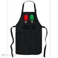 Funny Christmas Lights Pun Working Over Holidays Apron thumb 0