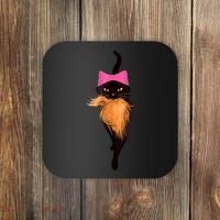 Funny Cat Ladies And Cat Guy Coaster thumb 0