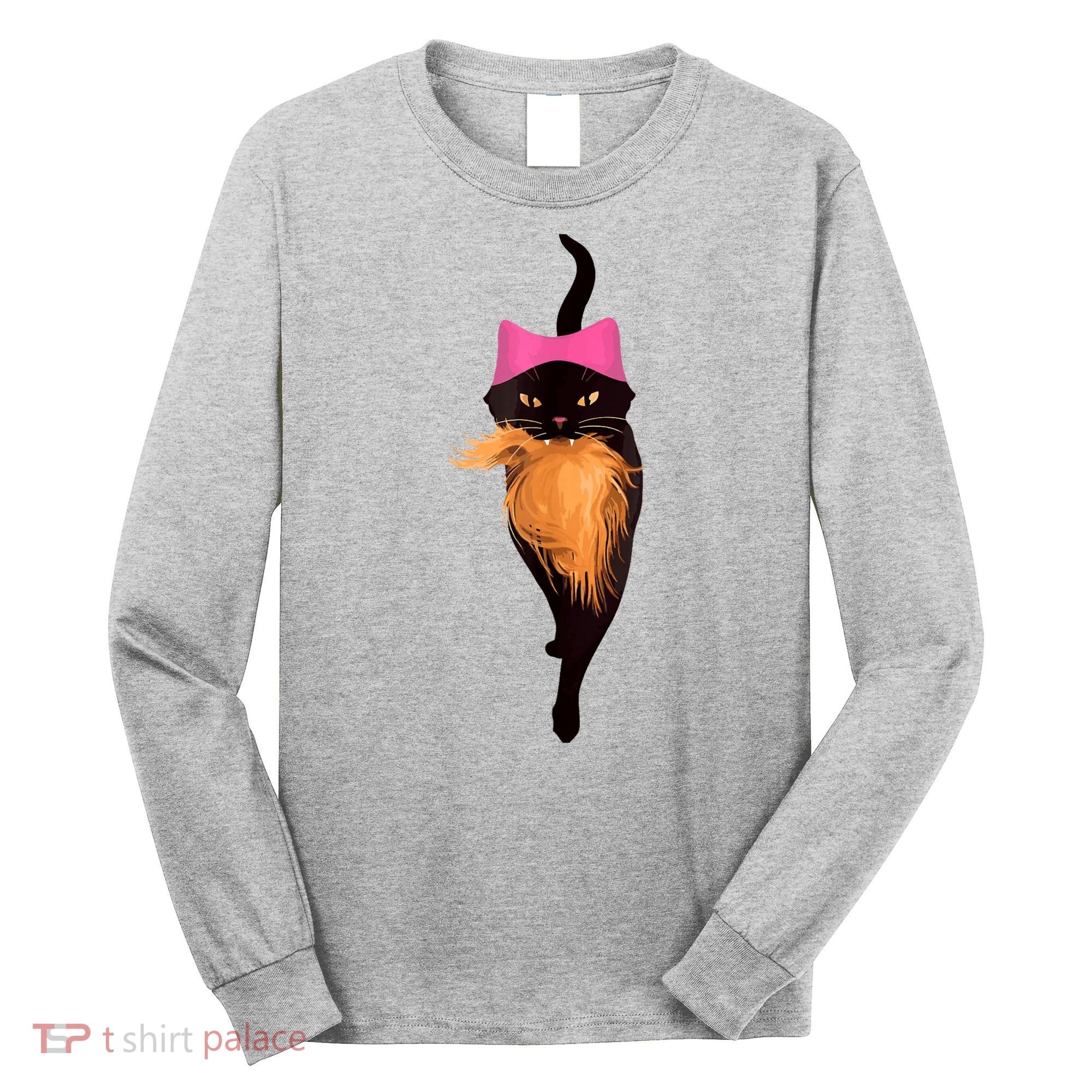 Funny Cat Ladies And Cat Guy Long Sleeve Shirt