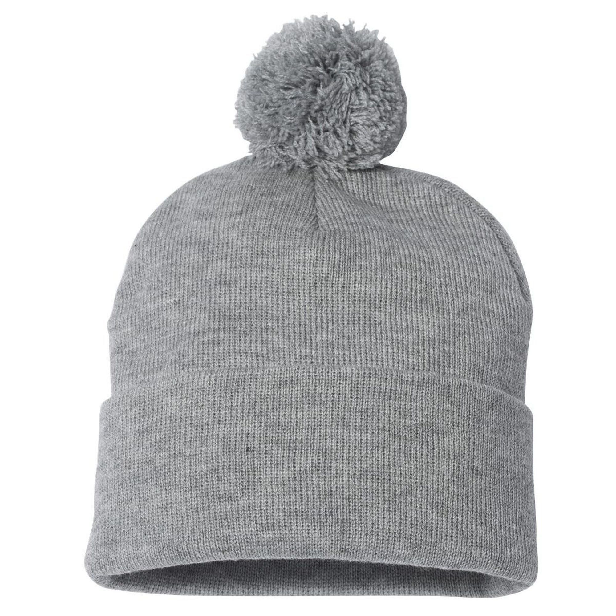Funny Cat Ladies And Cat Guy Pom Pom 12in Knit Beanie