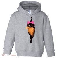 Funny Cat Ladies And Cat Guy Toddler Hoodie thumb 0