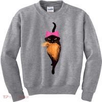 Funny Cat Ladies And Cat Guy Kids Sweatshirt thumb 0