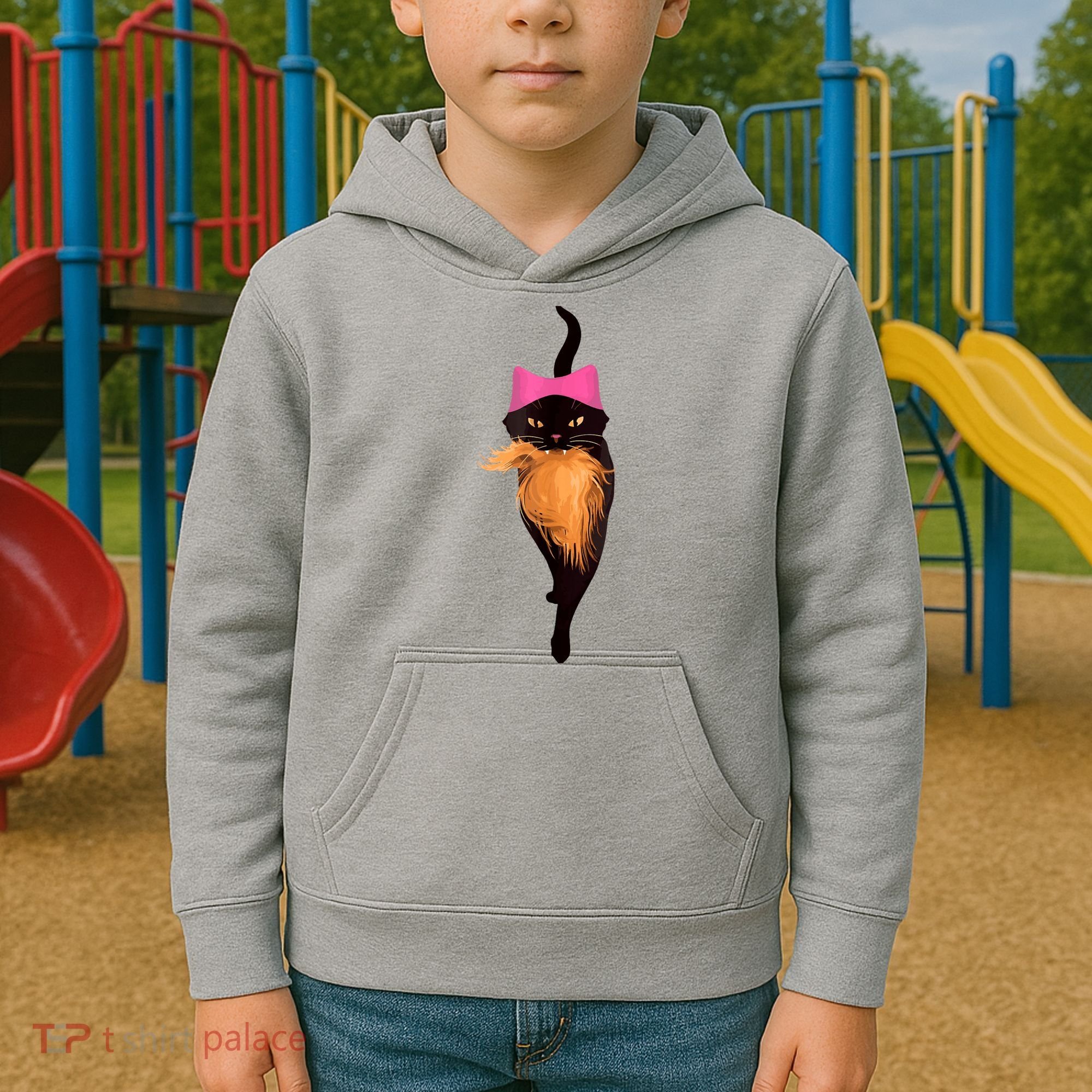 Funny Cat Ladies And Cat Guy Kids Hoodie