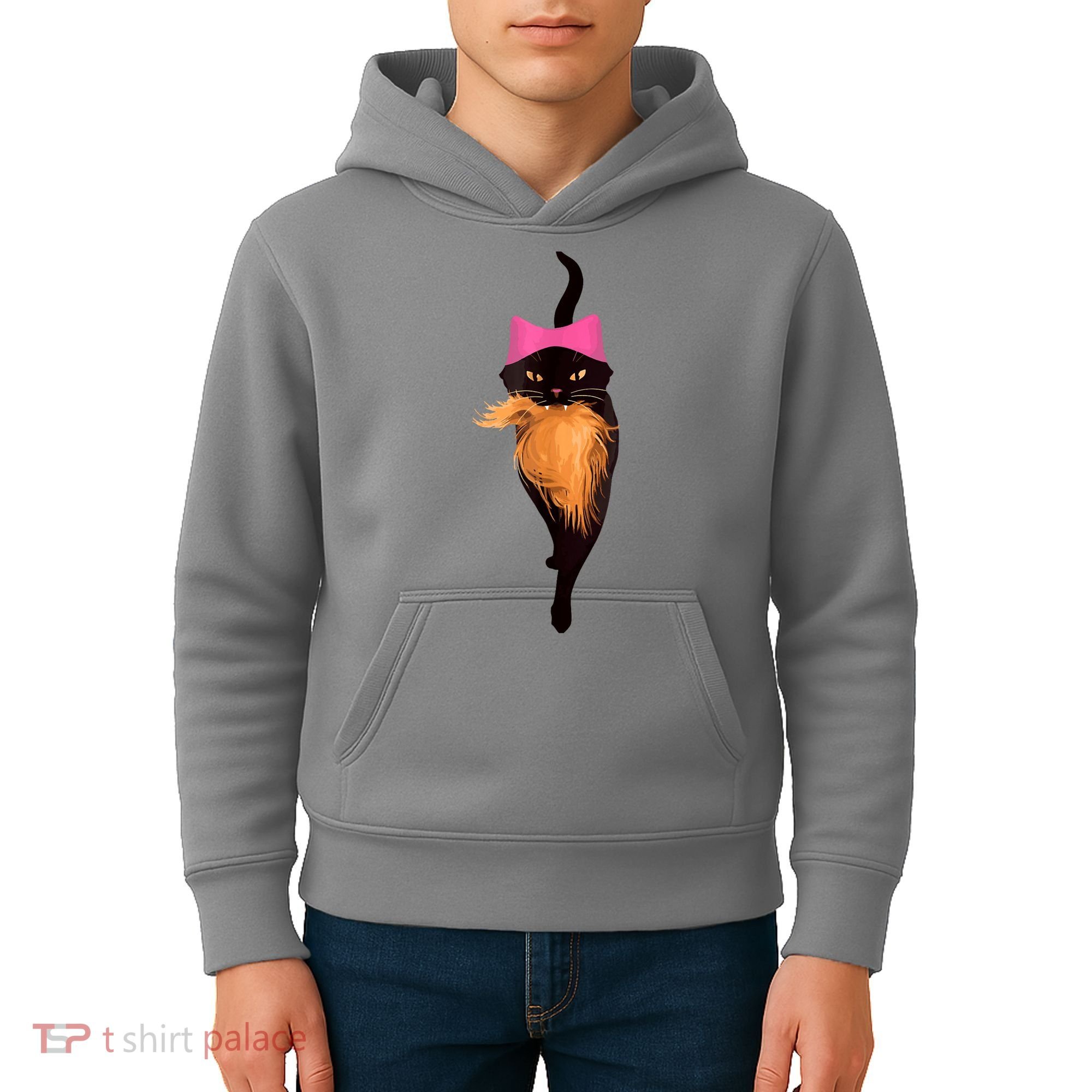 Funny Cat Ladies And Cat Guy Kids Hoodie