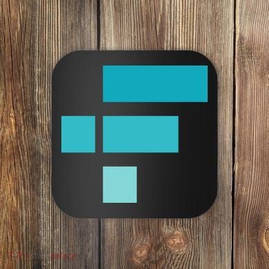 FTX Classic Logo Crypto Cryptocurrency FTT Coin Coaster