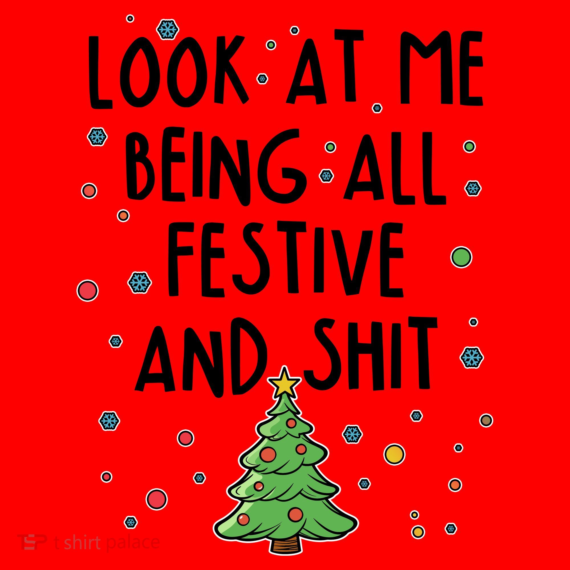 Funny Christmas Look At Me Being All Festive And Shit Santa Hat